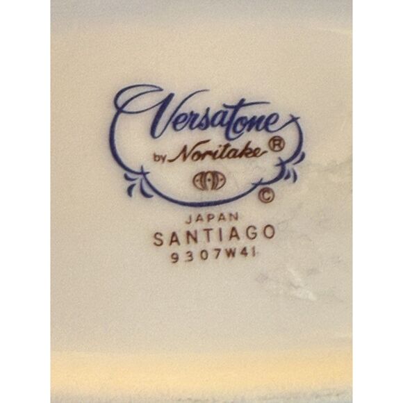 Noritake Versatone “Santiago” Oval Serving Bowl – Pastel Floral Stoneware - Picture 2 of 3